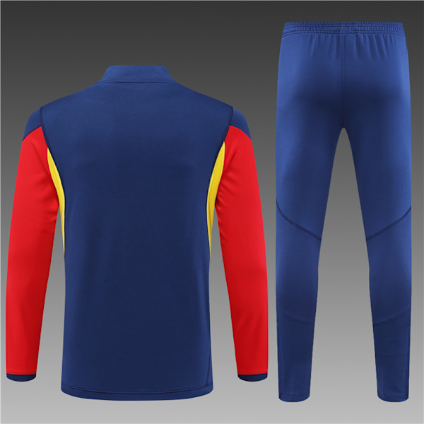 22-23 Ny sesong Spania lag voksen/barn langarmet jersey drakt blå blue 2XL