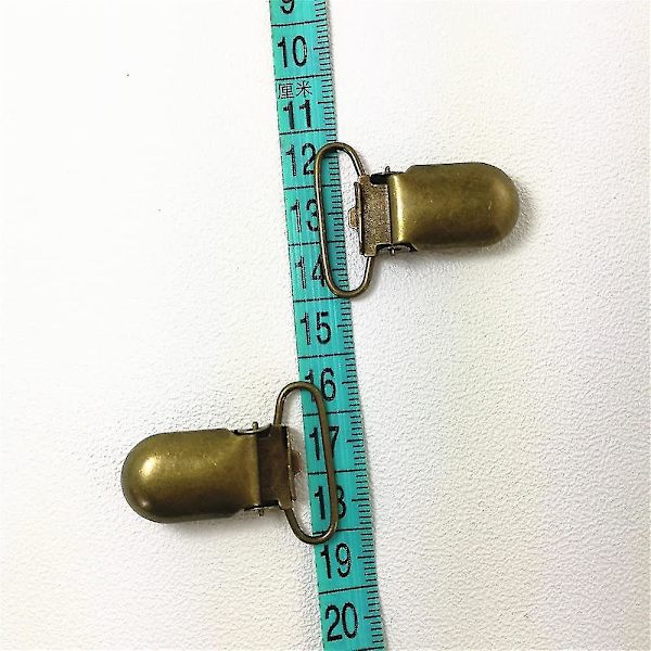 25 stk. 20 mm & 25 mm Fier Suspender Clips, Fier Clips til Fremstilling af Fier Holders Bib
