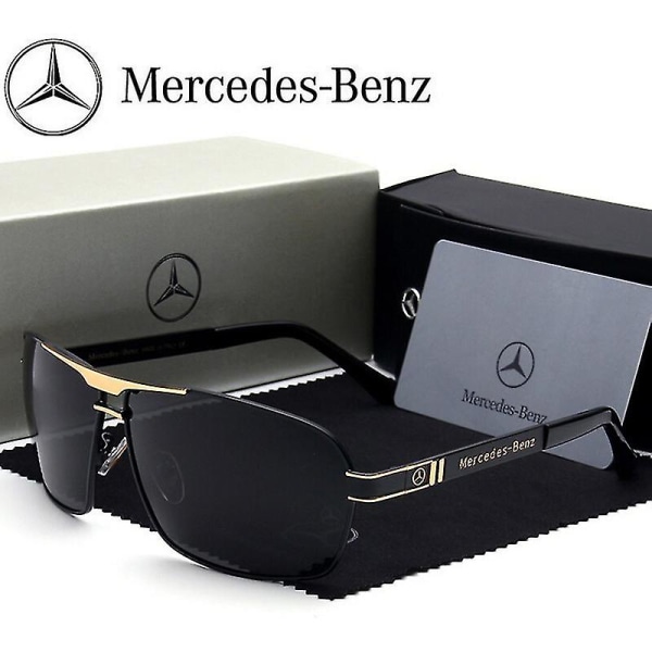 Mercedes Benz solglasögon Mode polariserad spegel för män Klassiska metallglasögon 1