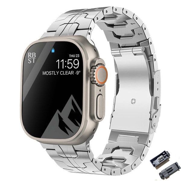 Lämplig för Apple 8 ultra titanlegering watch metall watch 42/44/45/49 mm titanband 1