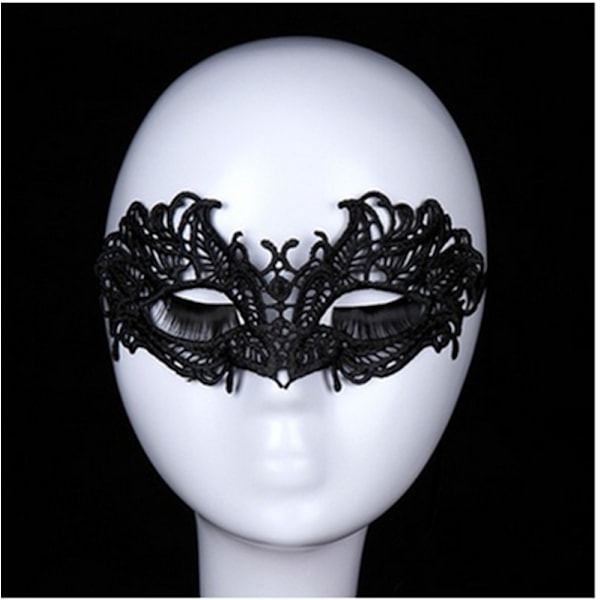 Maskeradmask - Ögonmask - Ansiktsmask Black Svart