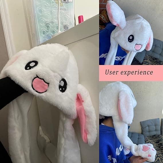 Rabbit Hat Jumping Hat Rabbit Hat with Moving Ears Anima-FY-