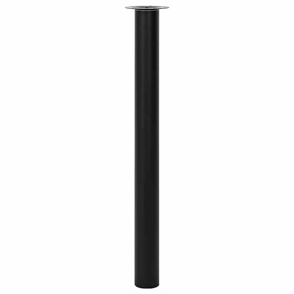 vidaXL Justerbare bordben 2 stk. 710 mm-1100 mm Sort '-PO-' Black Svart