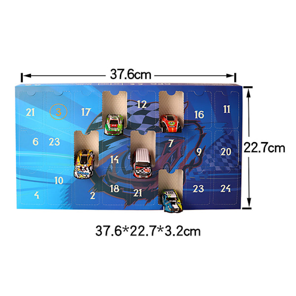 2024 Ny Racingbil Modell Joulukalenteri Alaspäinlaskentakalenteri Auto Blind Box Joulu Blind Box Leikkiauto Lapsen Lahja