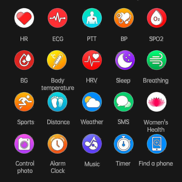Ekg+ppg Blodsukker Smart Watch Herr Blodtryk Fitness Pulsmätare,barn,kvinna
