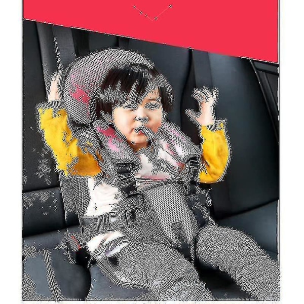 Autobarnstol Säkerhetssäte Bilstol Bälteskudde, 0-12 År Gamla Barn Bilsäkerhetsbälte Skydd Red - S