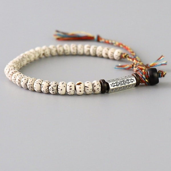 Klassiskt tibetansk buddhistisk flätad tråd Lucky Knots armband