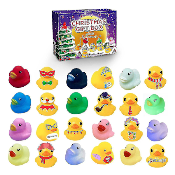 2023 Julkalender Blind Box Present 24 Galler Gummiankor -c96