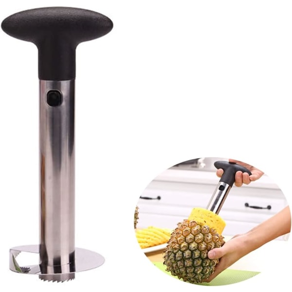 Ananas Cutter, Rustfrit Stål Ananas Cutter, Ananas Slicer, til Hjem og Køkken