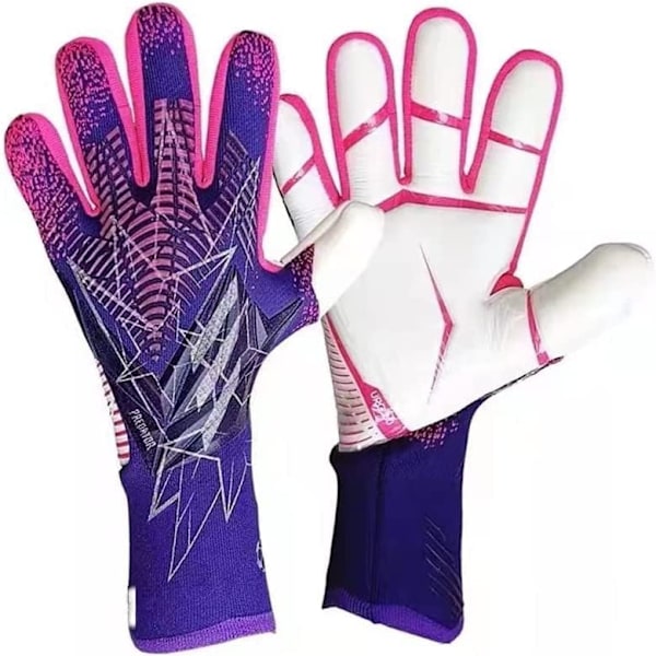Målvaktshandskar Fotbollshandskar för ungdomar Professionella fotbollshandskar i latex för män med fingerskydd för träningsmatch B. B. Size6