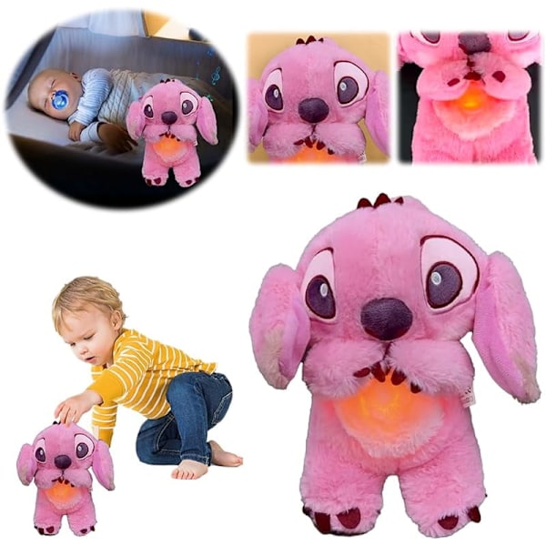 Stitch Rauhoittava Pehmolelu, Rauhoittava Lelu, Lapsille Aikuisille Nukkumiseen - Pinkki