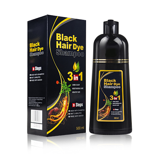 500 ml hiusten värjäys shampoo Yrtti-hiusten värjäys shampoo miehille ja naisille 0.6