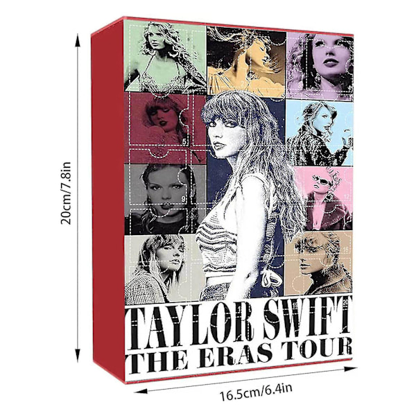 Joulu Taylor Swift -avaimenperärannekoru Advent-laskentakalenteri Yllätyslahja