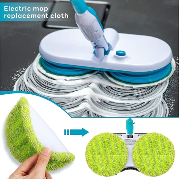 Elektrisk flytmopp, elektrisk flytende mopp med avtorkning, skurning og polering, elektrisk mopp for hushåldsrengjøring, Cl 1 set