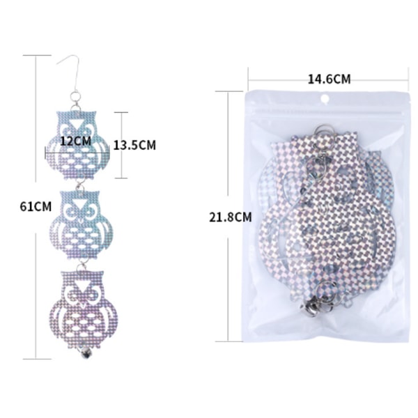 Reflekterande uggleskrämma 1-pack Silver Sølv