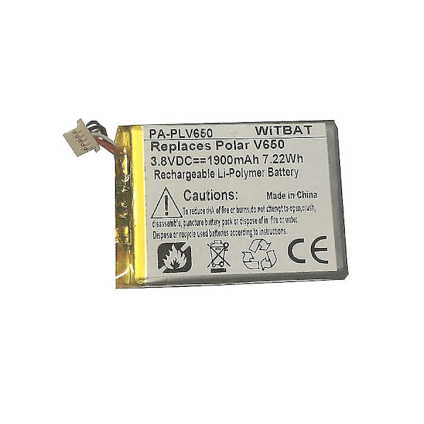 Polar V650 GPS-pyörätietokoneen akku