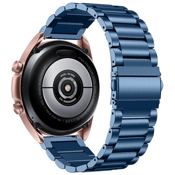 20 mm Snabbfrigörande klockarmband för Garmin Vivomove Luxe/Garminmove Luxe klocka med fjärilslås Blå Blue Style G Other Smartwatch Model