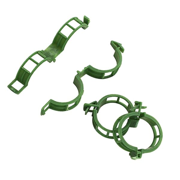 100-pack Plant Clips Green for Effective Plant Support-FY-