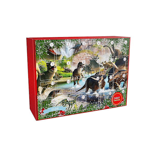 Udenrigshandel Grænseoverskridende Jul 24 Dage Blind Box Jul Dinosaurie Adventskalender Jul 24 Dage @bugu