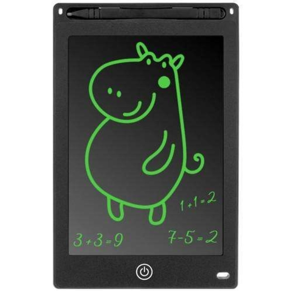 Digital tegnebrett for barn - Praktisk LCD, 8,5\" tavle + penn Black Svart