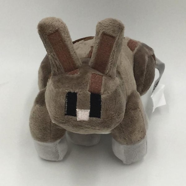 Minecraft-figur Steve Rosa Gris Tiger Katt Ender Drake Spindel Plyschleksak Zombie Man Rag Doll[HSF] 18cm ny brun kanin 18cm new brown rabbit 15-60cm