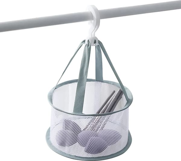 Makeup Brush Drying Basket, Silicone Makeup Brush Hanging Drying Net, Green, Without Lid-FY-