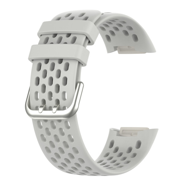 Silikonerem til Fitbit Charge 6/5 Ljusgrå