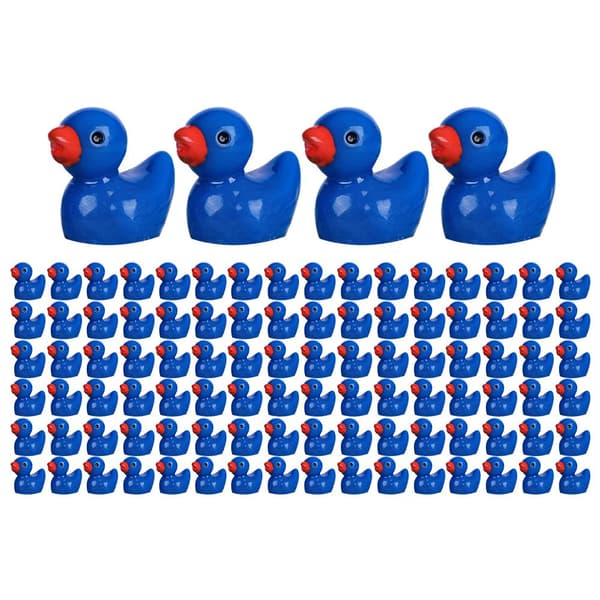 100 stk. mini-ænder, små harpiks-ænder miniaturefigurer små Pla-FY-