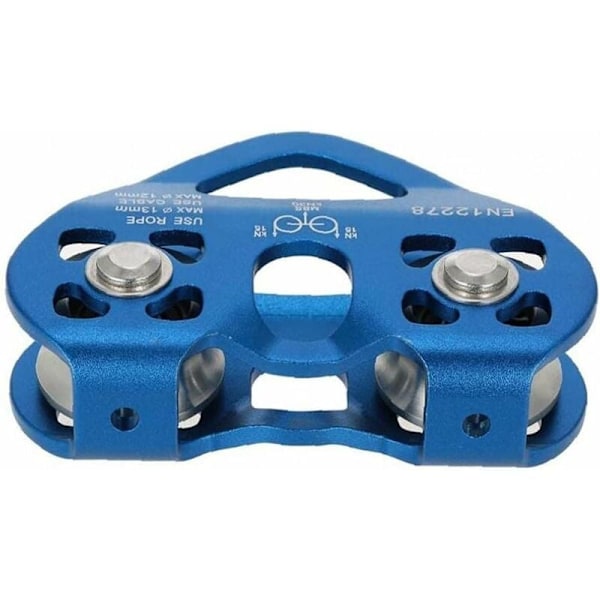 30kn kabelbane pulley tandem klatring dobbelt tandem hastighed ????Dobbelt zipline trolley med kabel karabinhage
