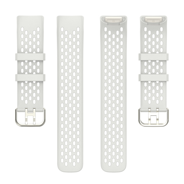 Silikonerem til Fitbit Charge 6/5 Ljusgrå
