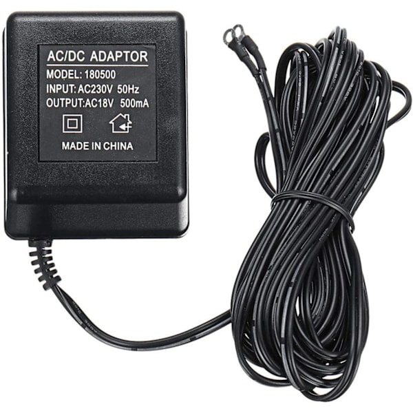 Videodörrklocka nätadapter, videodörrklocka laddare 18V 500mA EU-kontakt