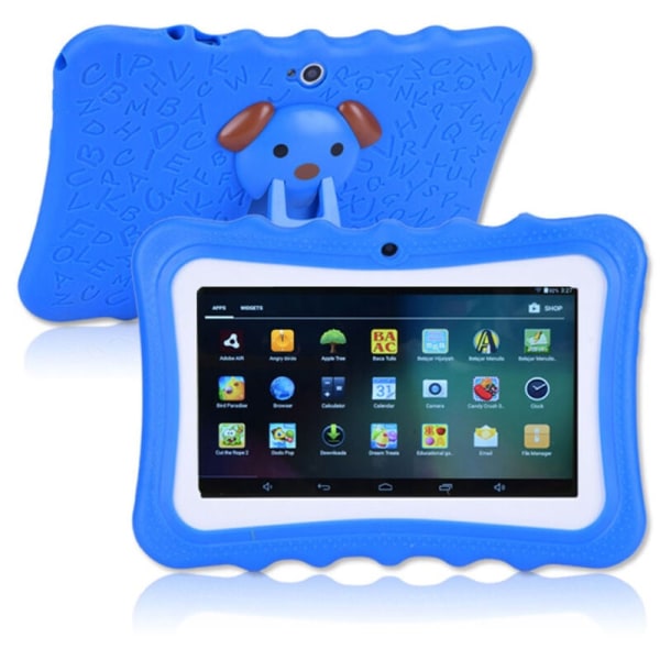 7" Kids Tablet Android Tablet PC 8GB Rom 1024*600 Upplösning Wifi Kids Tablet PC, Blå