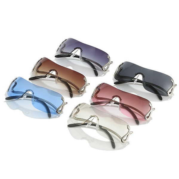 NWOGLSS 3559 Luksuskäärmekorut Y2K Naisten muoti Aurinkolasit 2024 C6 Hopea / Hopea C6 Hopea / Hopea C6 Silver / Silver Fashionable sunglasses