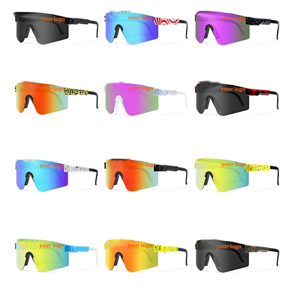 Twooo 1147 Vipers solbriller Designer Oversized Cykelbriller Mænd Udendørs Sportsolbriller C1
