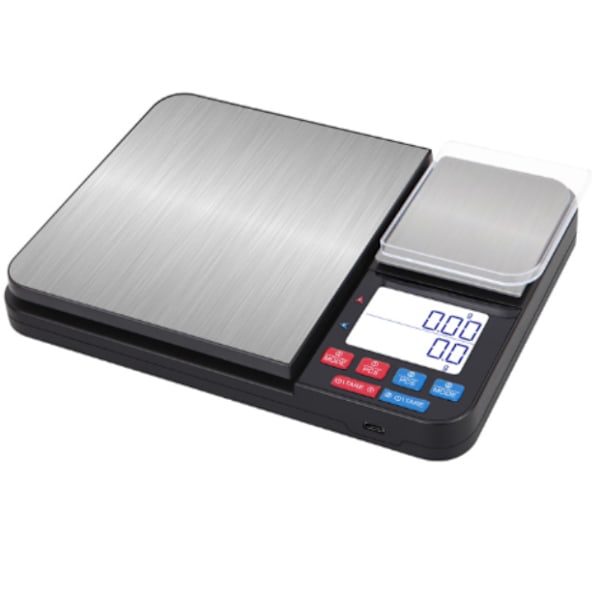 INF Digital Køkkenvægt med Dobbelte Vejeplader 10 kg/1g og 500g/0.01g