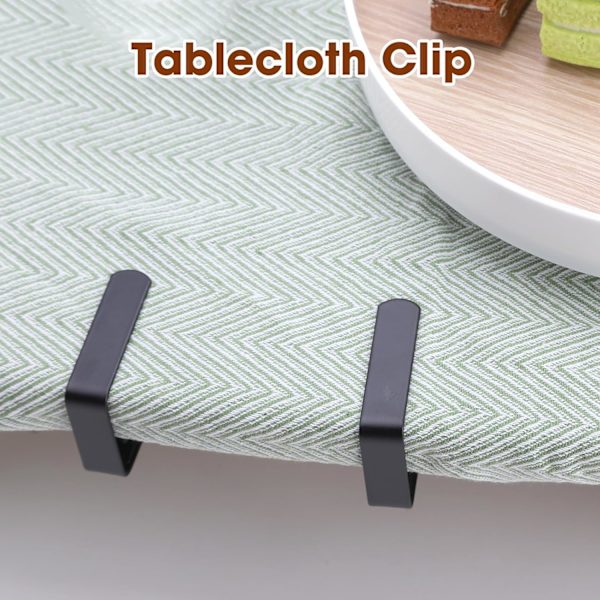 Set med 10 dukklämmor 4 cm set rostfritt stål dukklämmor (svart)