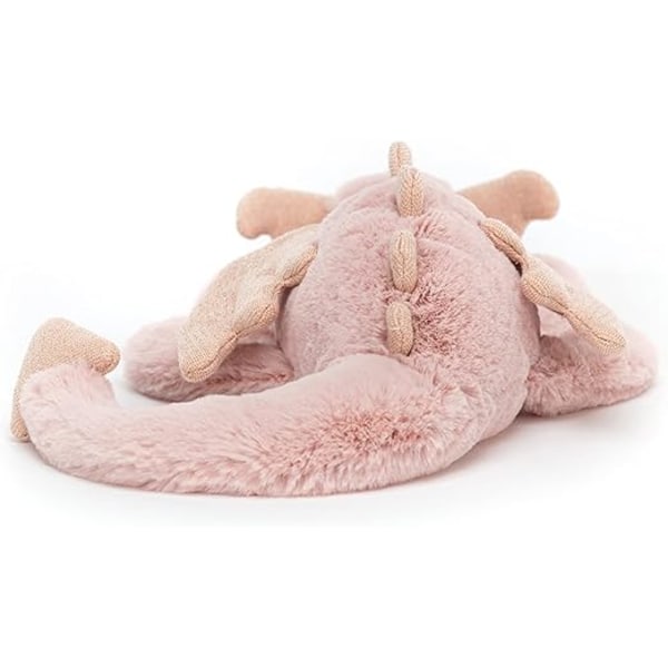 Jellycat Rose Dragon blødt legetøj, lille 30 cm - mytisk plyslegetøj - klassisk børnegave