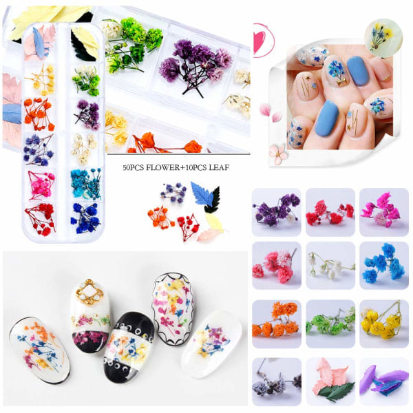 Tørrede Blomster til Resin Nail Art 3D Tørrede Blomster til Negle 2