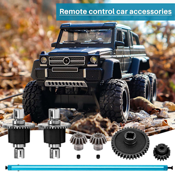 RC DIY-delar för A959 A979 A959-B A979-B RC-bil Metalluppgraderingstillbehör Metallväxeldifferential A