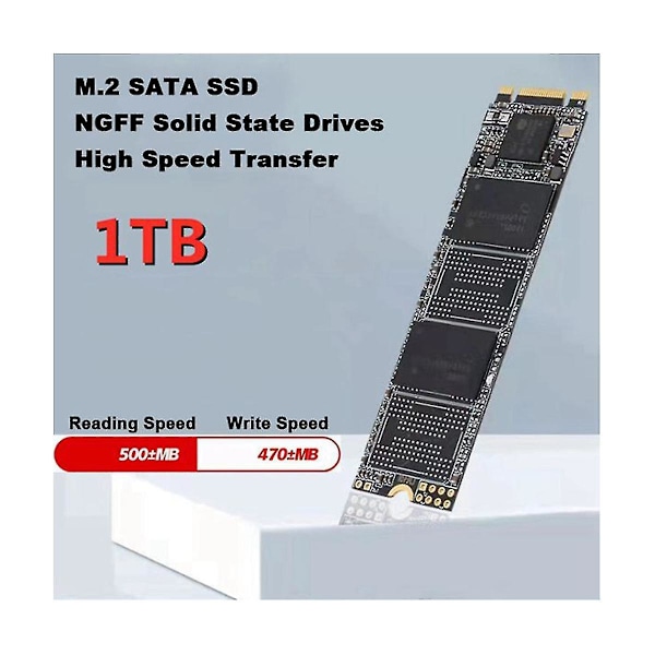M.2 Ngff Ssd M.2 Sata3 1tb Solid State Drive 2280 Intern Harddisk Hdd Til Stationær Computer Bærbar Computer