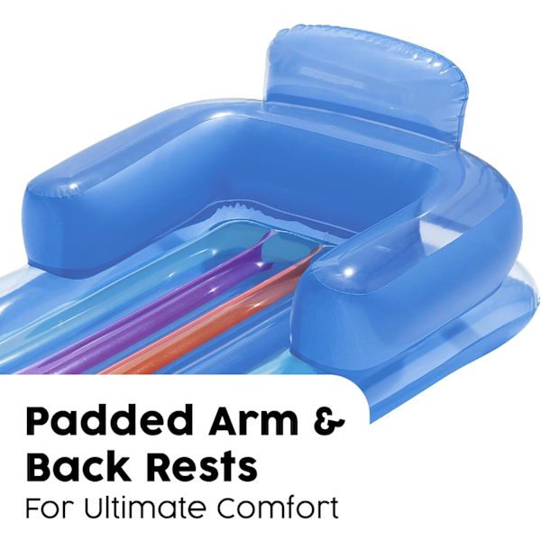 Bestway - Cool Comfort Uppblåsbar Säng, Seaside Leksak, 161 x 84 cm (Blå) -PO-