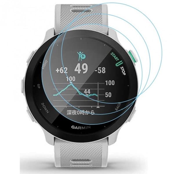 2-PACK Garmin Forerunner 55 Hærdet Glas 0,2mm 9H 2,5D Transparent Transparent