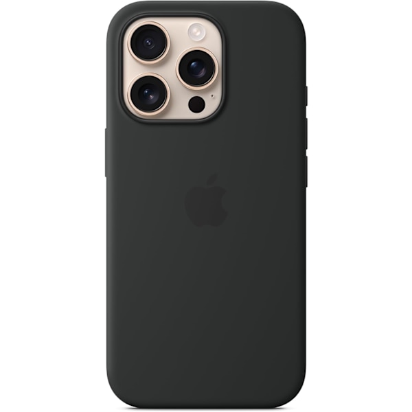 Applen silikonikuori MagSafella iPhone 16 Prolle - Musta-MP