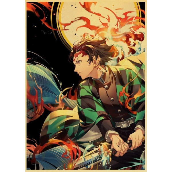 5D Anime Diamond Painting Kit för vuxna, Demon Slayer Diamond Art Paint med diamanter, DIY Painting Kit Måla efter nummer med Gem Art Drill och...