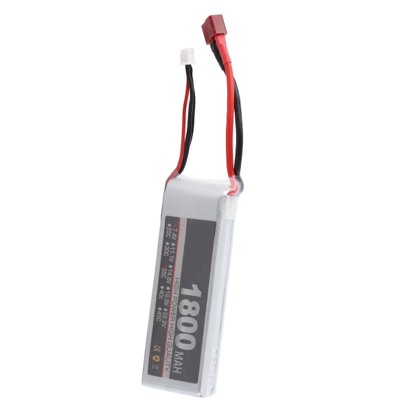 2024 LiPo-batteripakke 11,1V 3S 1800mAh 25C oppladbar LiPo-batteri for RC-bil flymodell helikopter T-plugg