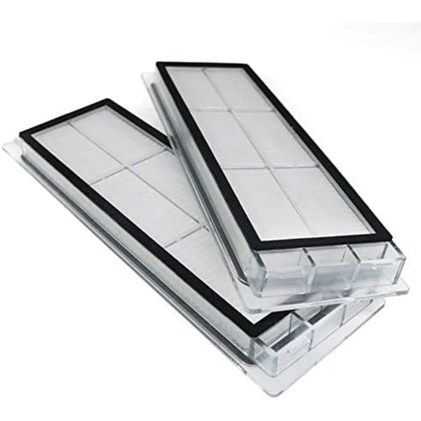 Reservedele til Xiaomi Roborock S5 MAX, S6 Pure, S6 max V, S50 Støvsuger 2 Rullebørster 4 Sidebørster 4 HEPA Filtre (Hvid)