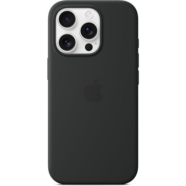 Applen silikonikuori MagSafella iPhone 16 Prolle - Musta-MP