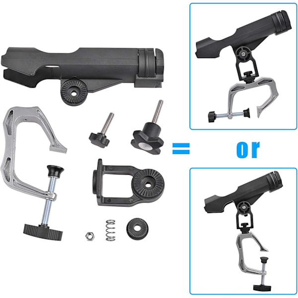 Båtfiske Spöhållare 360 Grader Justerbar Fiske Spöhållare Kajak Kanot Båt Fällbar Spöhållare Tillbehör…