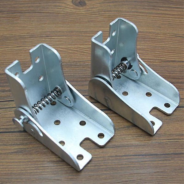 90 graders selvlåsende foldbare bordben stolforlænger foldbar selvlåsende foldbare fødder hængsler hardware Silver 2PC