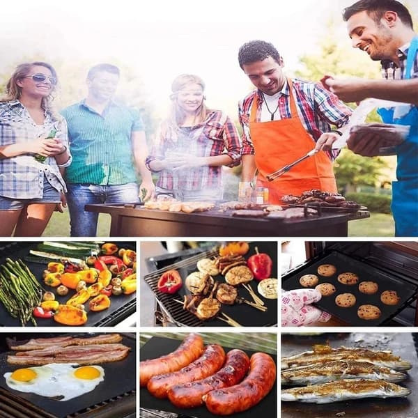 6 stk. Grillmåtte / Ovnsmåtte - Non Stick - 40x33-FY-